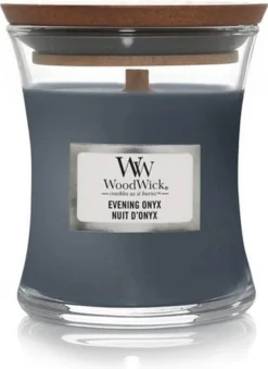 WoodWick Kaars Mini Evening Onyx - 8 Cm / ø 7 Cm