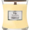 WoodWick Geurkaars Mini Lemongrass & Lily - 8 Cm / ø 7 Cm