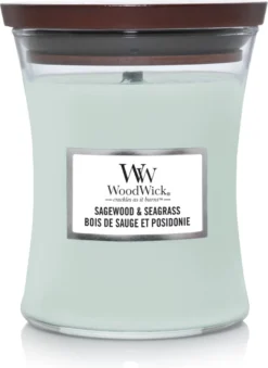 WoodWick Geurkaars Medium Sagewood & Seagrass - 11 Cm / ø 10 Cm -WoodWick 875x1200 7