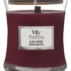 WoodWick Geurkaars Mini Black Cherry - 8 Cm / ø 7 Cm
