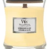 WoodWick Hourglass Medium Geurkaars - Lemongrass & Lily