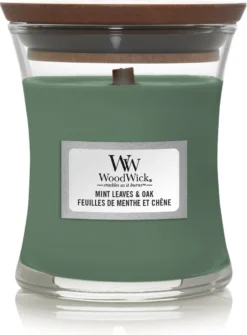 WoodWick - Mint Leaves & Oak Mini Candle -WoodWick 884x1200 3