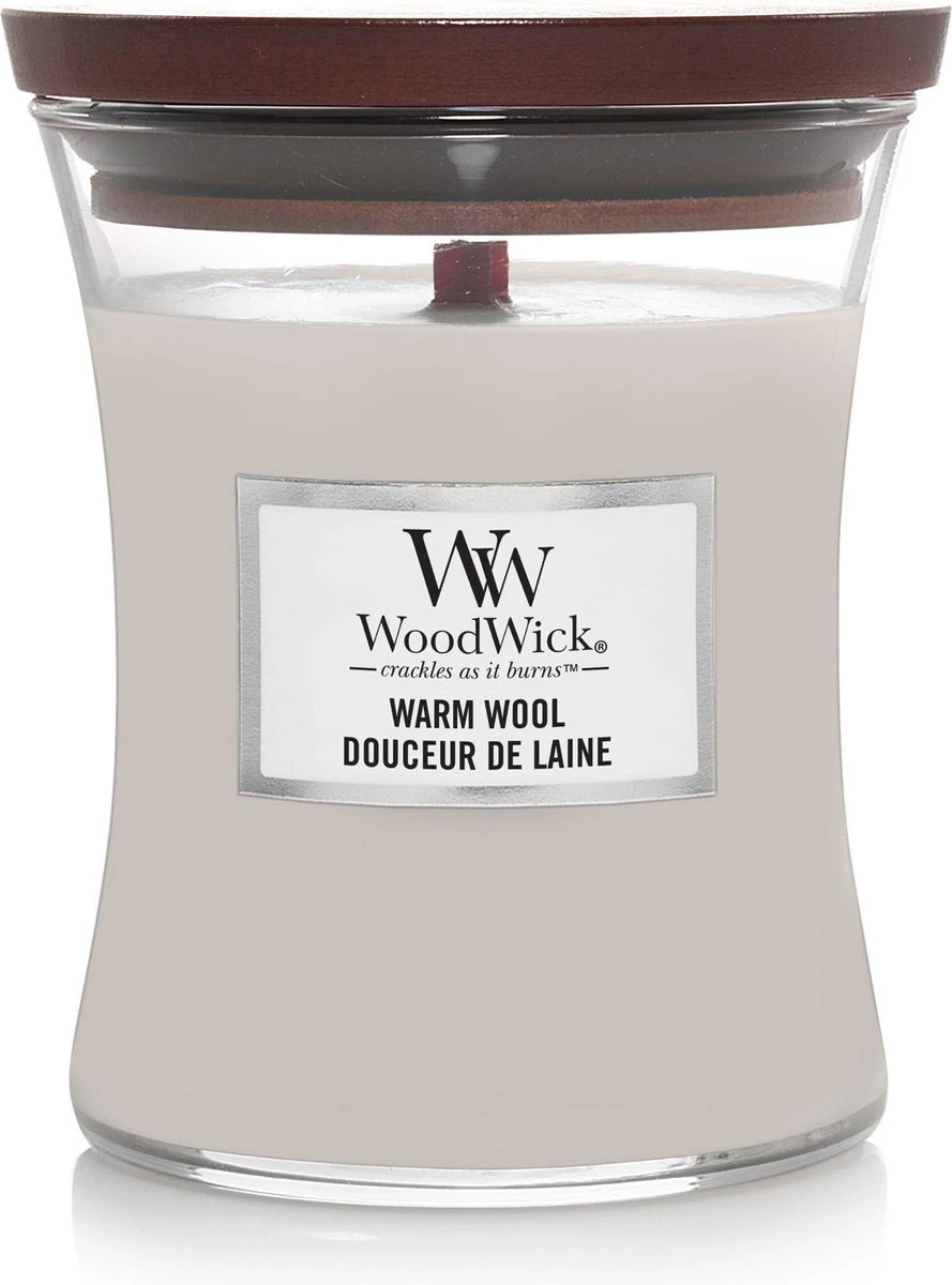 WoodWick® - Geurkaars Warm Wool Medium Candle 1 WoodWick® - Geurkaars Warm Wool Medium Candle