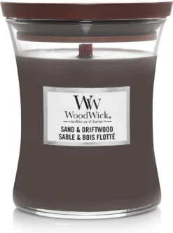 WoodWick Hourglass Medium Geurkaars - Sand & Driftwood