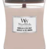 WoodWick Hourglass Medium Geurkaars - Vanilla & Sea Salt