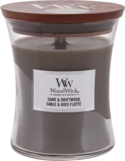 WoodWick Hourglass Medium Geurkaars - Sand & Driftwood -WoodWick 939x1200