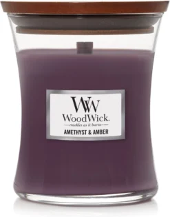 WoodWick Hourglass Medium Geurkaars - Amethyst & Amber 5 WoodWick Hourglass Medium Geurkaars - Amethyst & Amber -WoodWick 941x1200