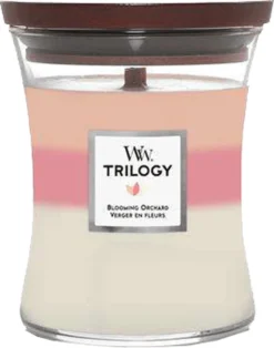 Woodwick Trilogy Blooming Orchard Medium Candle - Geurkaars