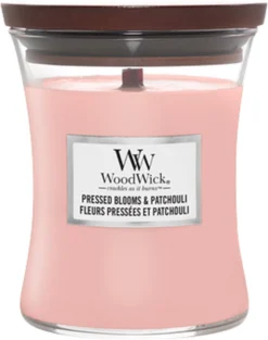 Woodwick Pressed Blooms & Patchouli Medium Candle - Geurkaars -WoodWick 946x1200