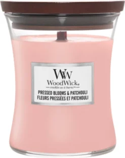 Woodwick Pressed Blooms & Patchouli Medium Candle - Geurkaars -WoodWick 950x1200