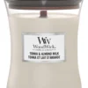 WoodWick Hourglass Medium Geurkaars - Tonka & Almond Milk
