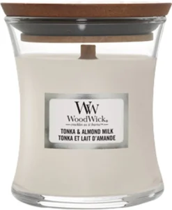 WoodWick Geurkaars Mini Tonka & Almond Milk - 8 Cm / ø 7 Cm 5 WoodWick Geurkaars Mini Tonka & Almond Milk - 8 Cm / ø 7 Cm -WoodWick 982x1200