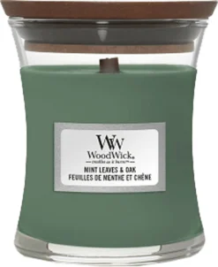 WoodWick - Mint Leaves & Oak Mini Candle -WoodWick 982x1200 3