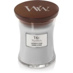 WoodWick Medium Candle - Lavender & Cedar