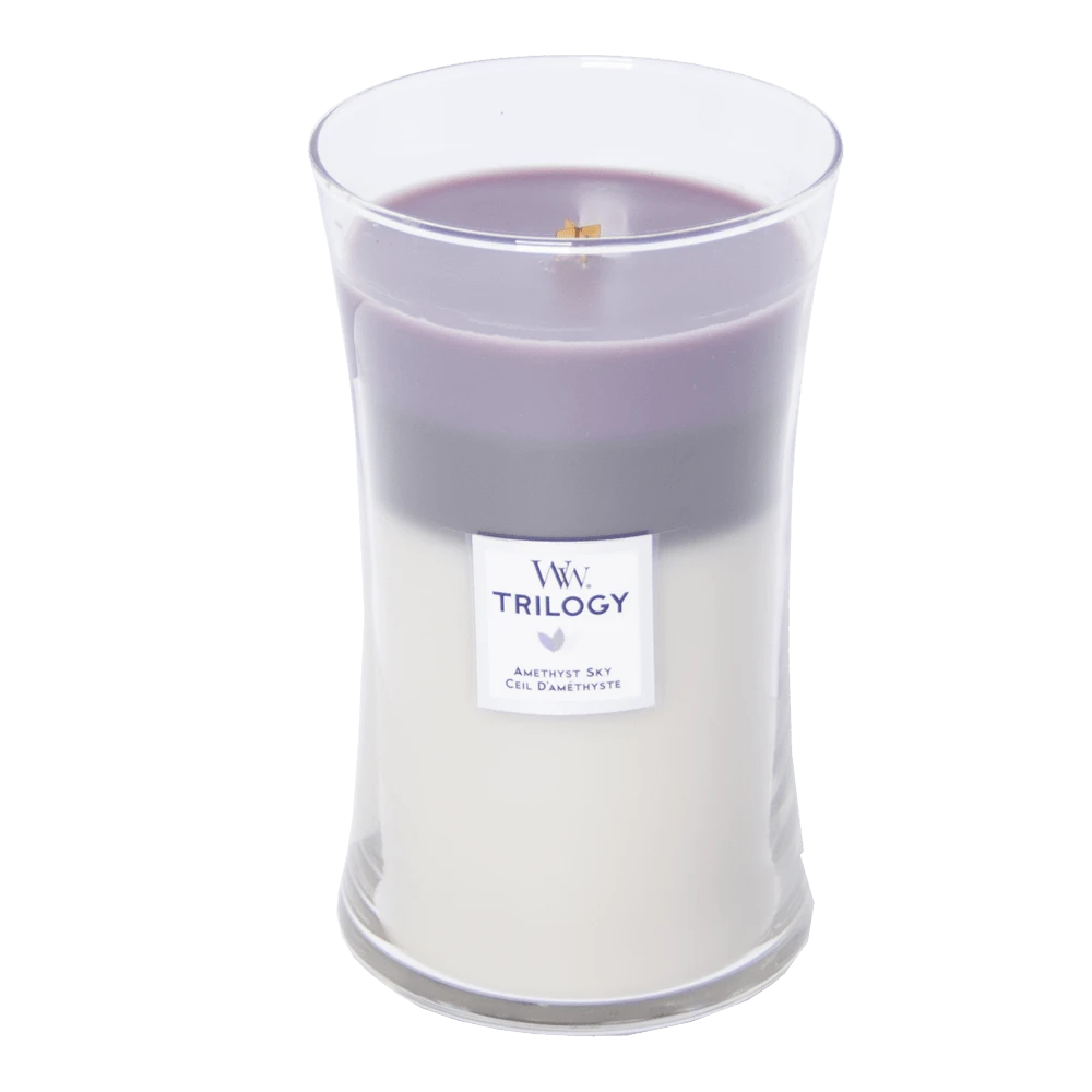 Woodwick Amethyst Sky Trilogy Large Candle - Geurkaars 2 Woodwick Amethyst Sky Trilogy Large Candle - Geurkaars - Afbeelding 2