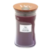 Woodwick Black Plum Cognac Large Candle - Geurkaars