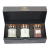 Woodwick Deluxe Gift Set Mini Jar Woody - Geurkaars