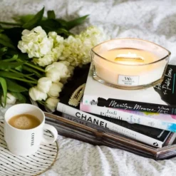 WoodWick Ellipse Candle - White Teak -WoodWick woodwick ellipse candle white teak 1618571706 1 600