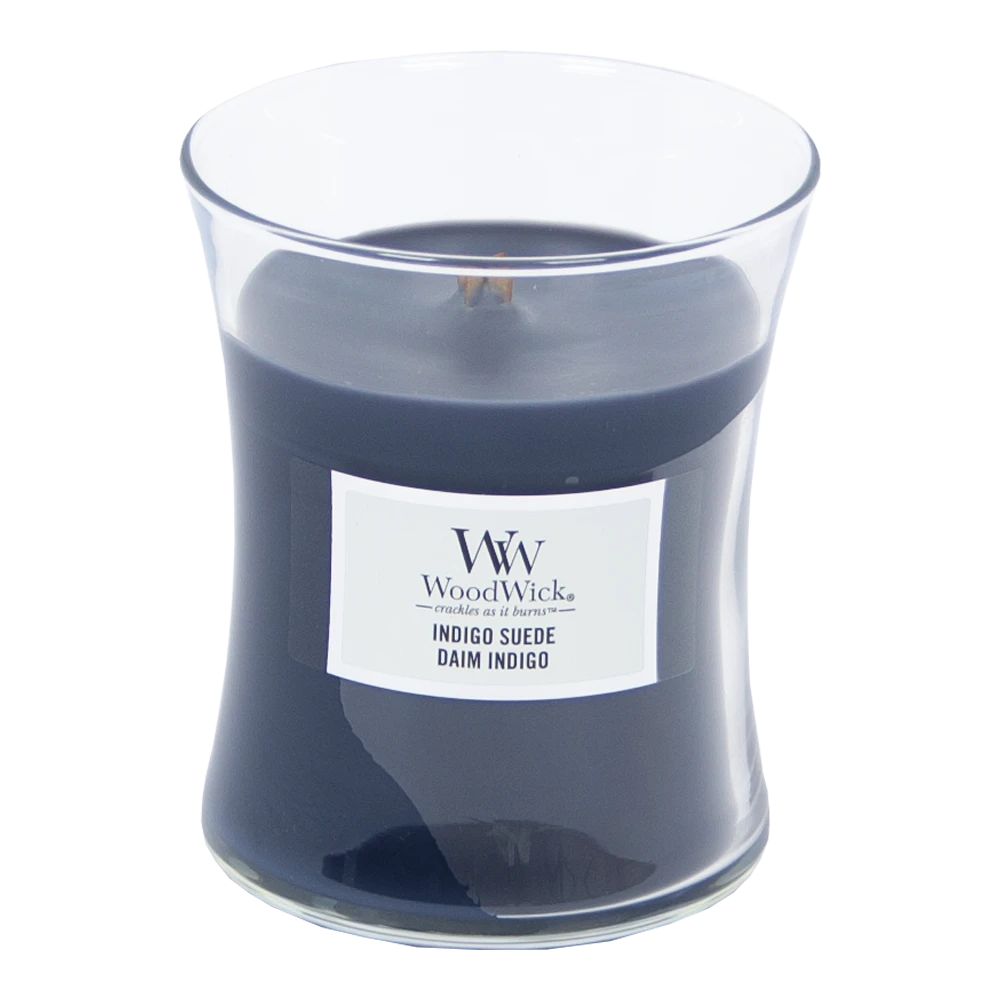 Woodwick Indigo Suede Medium Candle 2 Woodwick Indigo Suede Medium Candle - Afbeelding 2