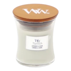 Woodwick Lavender & Cedar Mini Candle - Geurkaars
