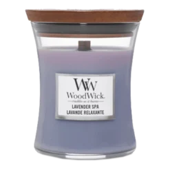 Woodwick Lavender Spa Medium Candle - Geurkaars