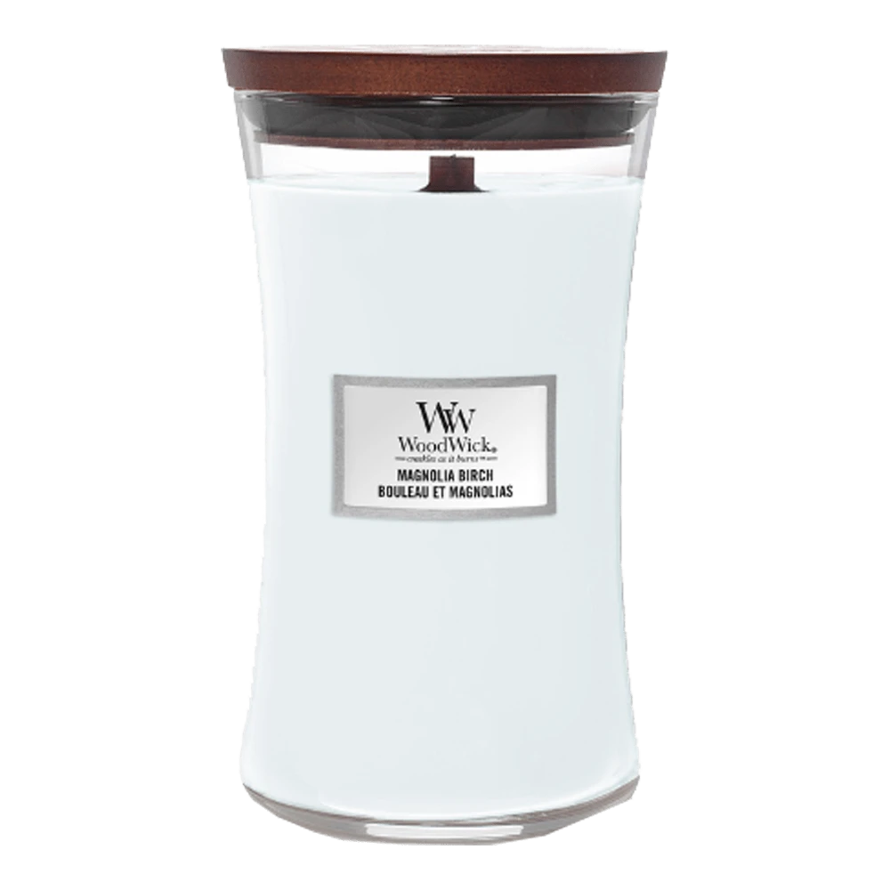 Woodwick Magnolia Birch Large Candle - Geurkaars 1 Woodwick Magnolia Birch Large Candle - Geurkaars