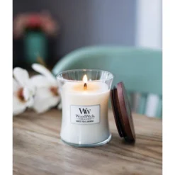 WoodWick Medium Candle - White Tea & Jasmine -WoodWick woodwick medium candle white tea jasmine 1618572446 1 600