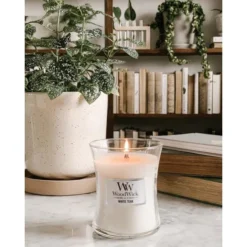 WoodWick Medium Candle - White Teak -WoodWick woodwick medium candle white teak 1618571497 1 600