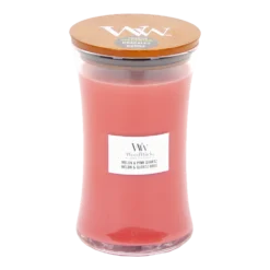 Woodwick Melon & Pink Quartz Large Candle - Geurkaars