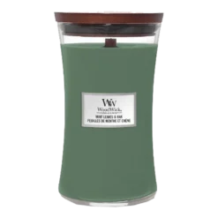 Woodwick Mint Leaves & Oak Large Candle - Geurkaars