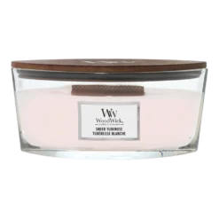 Woodwick Sheer Tuberose Ellipse Candle - Geurkaars