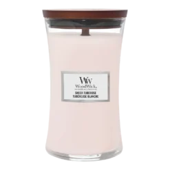 Woodwick Sheer Tuberose Large Candle - Geurkaars