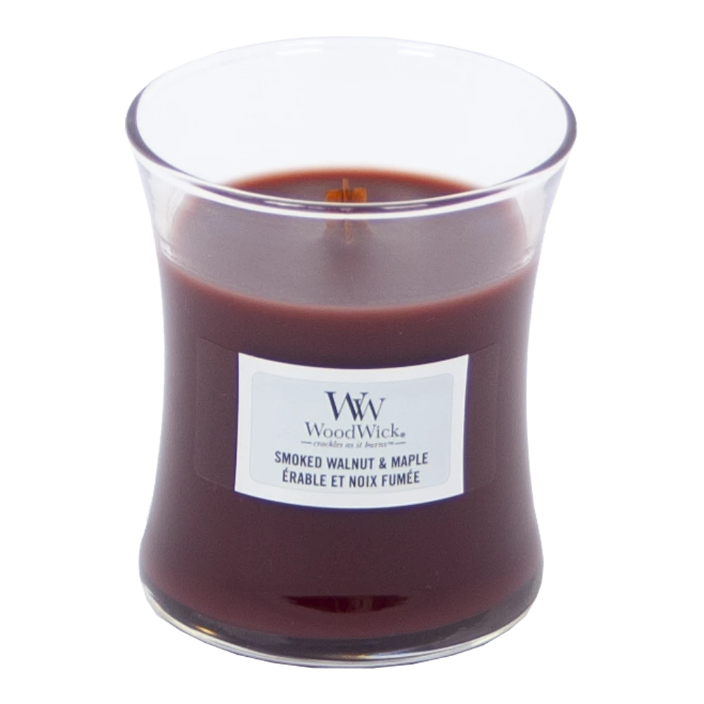 Woodwick Smoked Walnut & Maple Mini Candle - Geurkaars 2 Woodwick Smoked Walnut & Maple Mini Candle - Geurkaars - Afbeelding 2