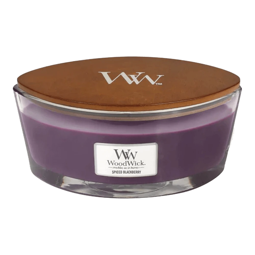 Woodwick Spiced Blackberry Ellipse Candle - Geurkaars 1 Woodwick Spiced Blackberry Ellipse Candle - Geurkaars
