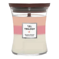 Woodwick Trilogy Blooming Orchard Medium Candle - Geurkaars