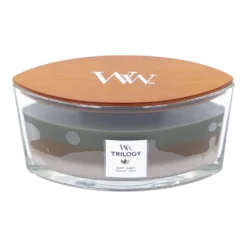 Woodwick Trilogy Cozy Cabin Ellipse Candle - Geurkaars