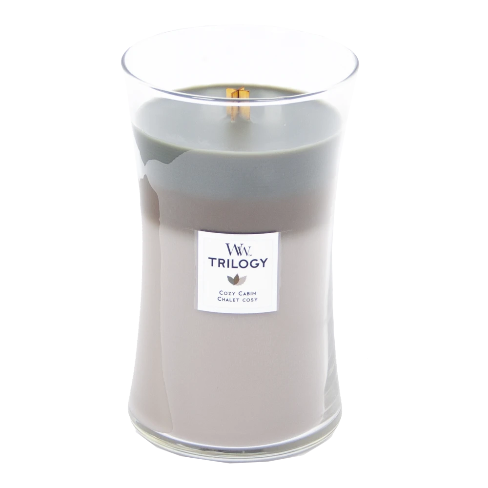 Woodwick Trilogy Cozy Cabin Large Candle - Geurkaars 2 Woodwick Trilogy Cozy Cabin Large Candle - Geurkaars - Afbeelding 2