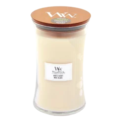 Woodwick White Honey Large Candle - Geurkaars